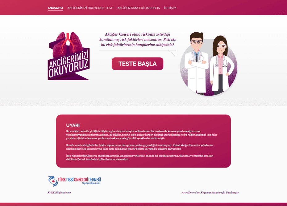 Akciğer kanseri risk testinizi yaptınız mı?