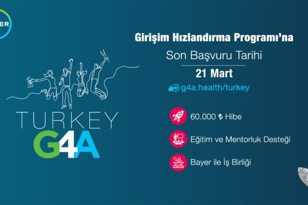 Bayer’in programı için son 5 gün! Bayer’in bu yıl dördüncüsünü düzenlediği G4A Turkey 2021 Girişim Hızlandırma Programı’na başvurmak için son 5 gün...