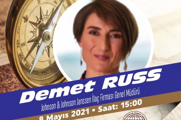 Janssen Türkiye Genel Müdürü Demet Russ ile “Kariyer Rotanı Sen Çiz!” Türk Kadınlar Konseyi Mersin Şubesi olarak düzenlenen, 3-11 Mayıs tarihleri arasında gerçekleşecek online panellere davet edilen; alanında uzman ve tanınmış kadın panelistler, kariyer yolculuklarını, başarı hikayelerini kariyerinin başındaki kız öğrenciler ya da kariyerine yeni başlamış profesyonellerle paylaşacak!