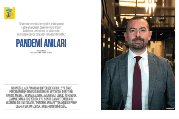 Nobel İlaç’ın “Pandemi Anıları” projesi Fikir Liderleri Dergisi’nde!.. Özgün içerik ve grafik tasarımının yanında her sayısında ele aldığı konuları hem akademiden hem de endüstriden, alanının en etkin isimleriyle sayfalarına taşımasıyla ve konuları derinlemesine, çok yönlü ele almasıyla dikkat çeken Fikir Liderleri Dergisi, yeni sayısında ilaç endüstrisinde sergilenen katma değeri yüksek, iyi farkındalık projelerini de sayfalarına taşıdı. Nobel İlaç'ın “Pandemi Anıları” projesi de bunlardan birisi ve toplumumuzda çok önemli bir misyona hizmet eden, önemli bir proje. Nobel İlaç MSS Tanıtım Müdürü Kemal Özkan ile “Pandemi Anıları” projesini her yönüyle, etraflıca konuştuğumuz röportajımızdan satır başları
